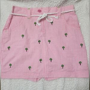 NWT Natalie and Me Petite Palm Tree Skort